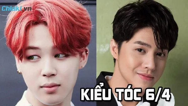 Kiểu t&oacute;c nam 6/4 cho mặt vu&ocirc;ng
