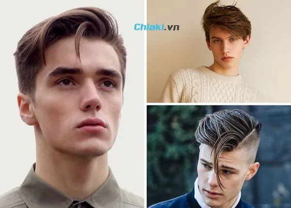 Kiểu t&oacute;c side swept short quiff