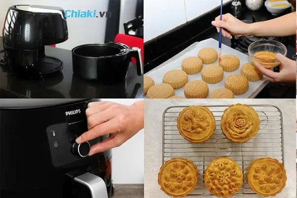 Lưu &yacute; c&aacute;ch l&agrave;m b&aacute;nh trung thu bằng nồi chi&ecirc;n kh&ocirc;ng dầu