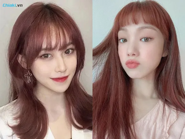 t&oacute;c hồng m&agrave;u trầm ph&ugrave; hợp với nhiều m&agrave;u da