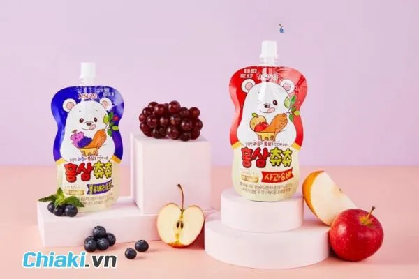 Hồng s&acirc;m chuchu H&agrave;n Quốc cho b&eacute;
