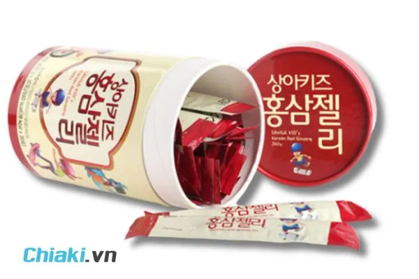 Thạch hồng s&acirc;m H&agrave;n Quốc cho b&eacute; Sanga Kid Korean Red Ginseng Jelly