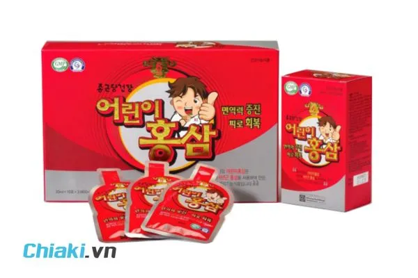 Thạch hồng s&acirc;m H&agrave;n Quốc cho b&eacute; 1 tuổi baby Bio Science