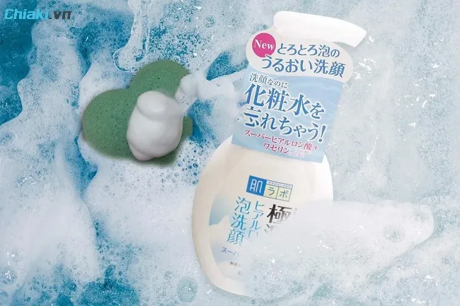 Sữa rửa mặt Hada Labo tạo bọt Gokujyun Hyaluronic Acid Bubble Face Wash giữ nước tốt tr&ecirc;n da