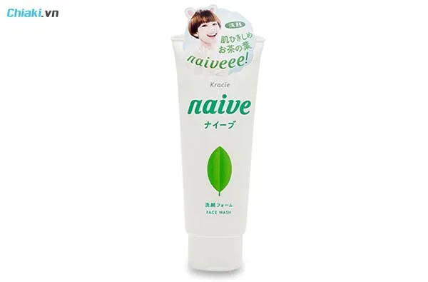 sữa rửa mặt tr&agrave; xanh nhật Kracie Naive Face Wash