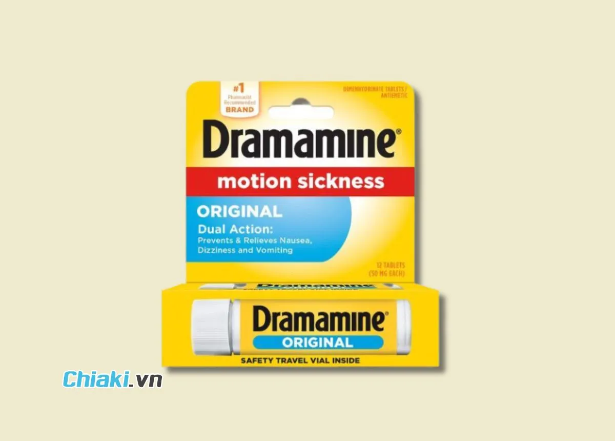 Thuốc say xe cho b&agrave; bầu Dramamine