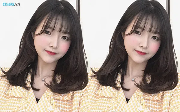 t&oacute;c ngắn uốn cụp nhẹ nh&agrave;ng