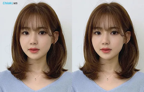 t&oacute;c ngắn uốn cụp xoăn nhẹ
