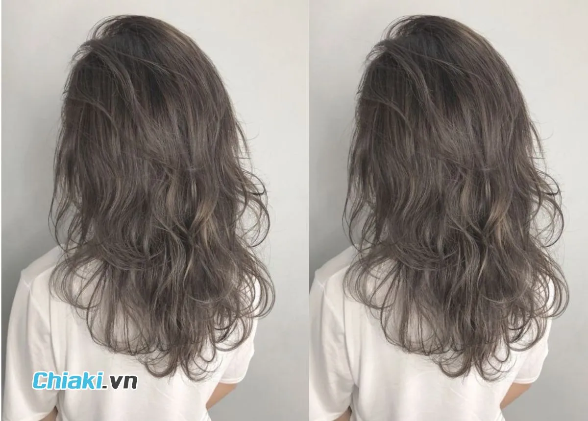 Kiểu t&oacute;c m&agrave;u x&aacute;m ch&igrave; kh&ocirc;ng tẩy &aacute;nh n&acirc;u