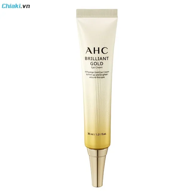 Kem mắt AHC v&agrave;ng Brilliant Gold Eye Cream gi&uacute;p l&agrave;m s&aacute;ng v&ugrave;ng da mắt