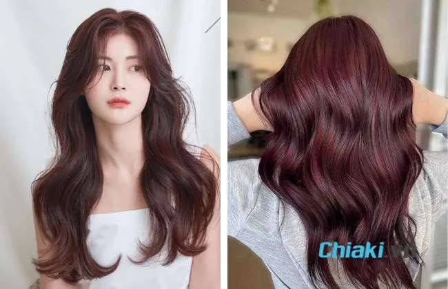 Nhuộm t&oacute;c n&acirc;u đỏ trầm