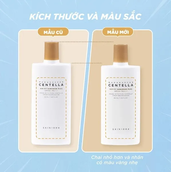 Kem chống nắng Centella mẫu mới