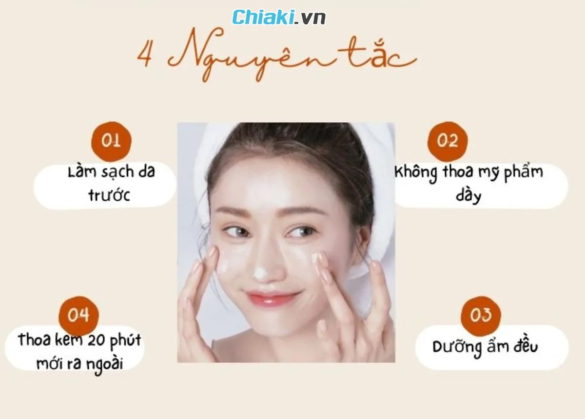 Hướng dẫn thoa kem dưỡng thẩm thấu s&acirc;u, dưỡng ẩm cao