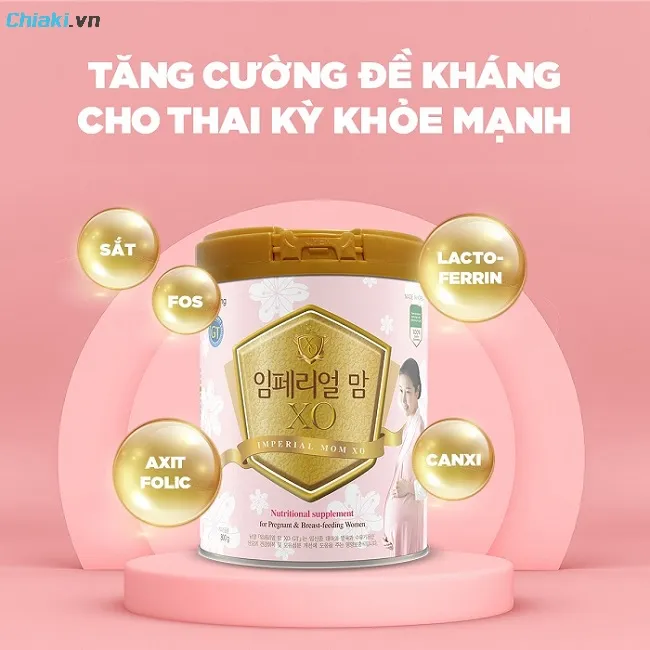 Sữa bầu XO H&agrave;n Quốc mang nhiều th&agrave;nh phần vitamin v&agrave; kho&aacute;ng chất cho mẹ bầu