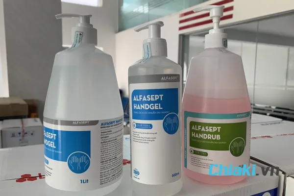 Nước rửa tay kh&ocirc; dạng xịt 500ml Alfasept Handrub