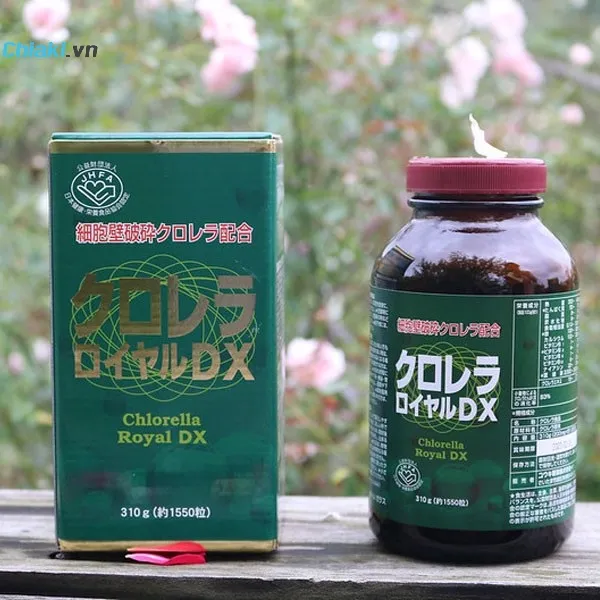 Canxi tảo biển của Nhật xanh Chlorella Royal DX