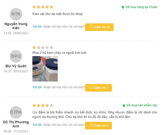 Top 26 kem dưỡng ẩm cho da thường, hỗ trợ trắng da tốt hiện nay