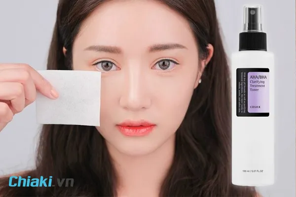 Nước hoa hồng Cosrx AHA / BHA H&agrave;n Quốc d&agrave;nh cho da hỗn hợp