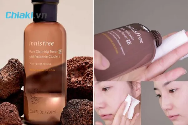 Nước hoa hồng H&agrave;n Quốc Innisfree tro n&uacute;i lửa cho da hỗn hợp&nbsp;
