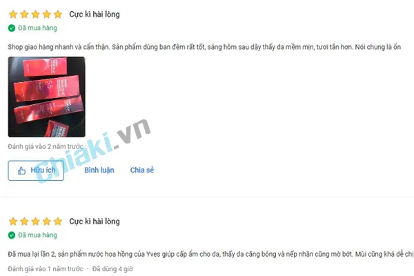 Đ&aacute;nh gi&aacute; nước hoa hồng trẻ h&oacute;a da Yves Rocher Perfecting Tonic từ người d&ugrave;ng