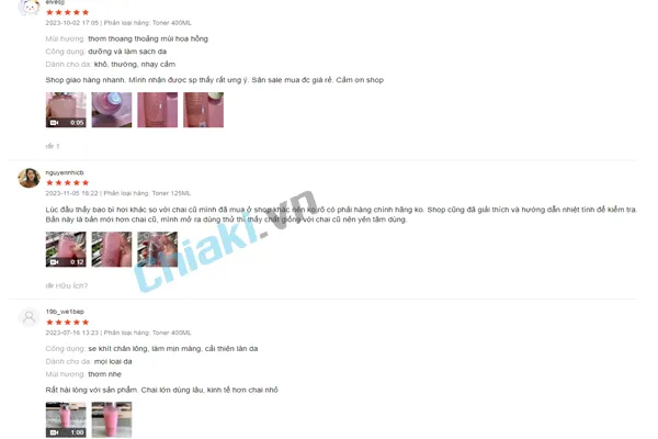 Review nước hoa hồng Ph&aacute;p Lancome Tonique Confort