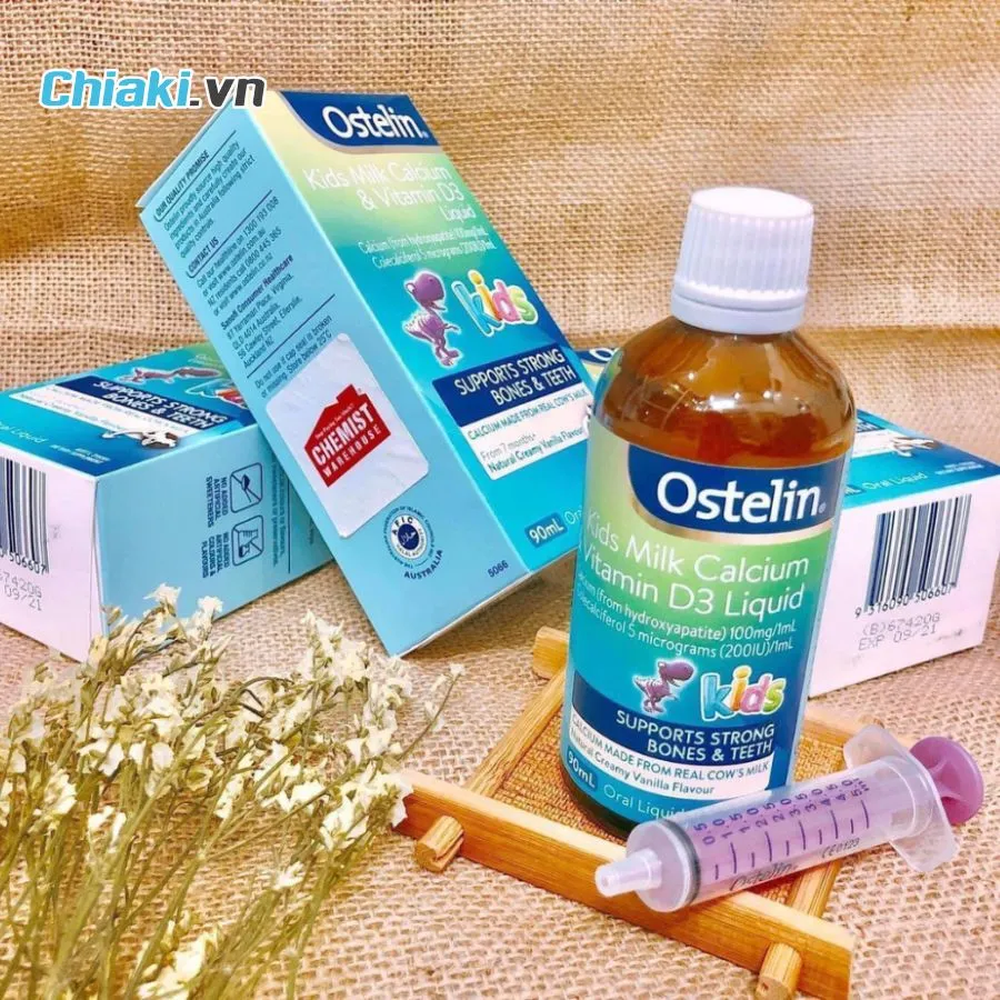 Siro ăn ngon cho b&eacute;, bổ sung Canxi &D3 Ostelin