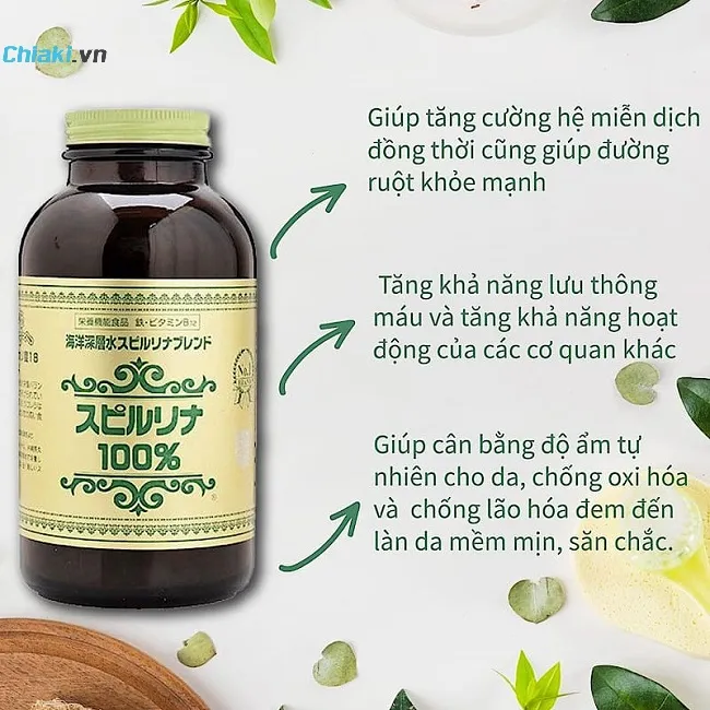 Tảo xoắn Spirulina Nhật Bản