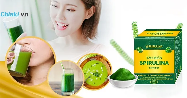 C&aacute;ch uống tảo biển Spirulina