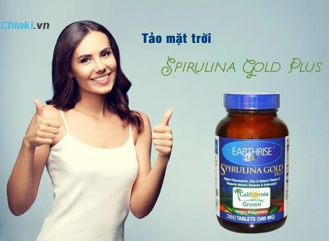 Vi&ecirc;n tảo Spirulina Gold Plus của Mỹ