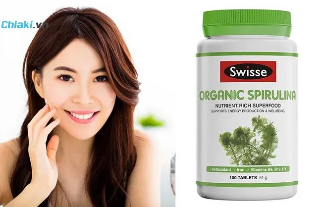 Vi&ecirc;n uống tảo biển Spirulina &Uacute;c Swisse Organic