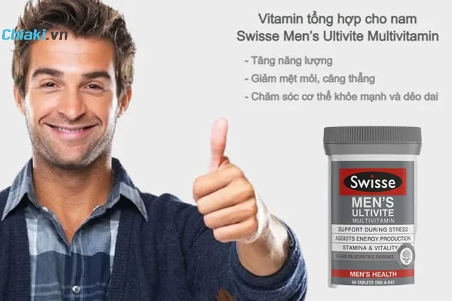 Vitamin tổng hợp cho nam Swisse Men&rsquo;s Ultivite Multivitamin