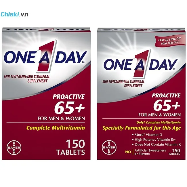 Vitamin tổng hợp cho nam v&agrave; nữ One A Day Proactive 65+