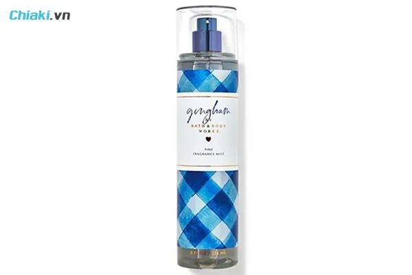 body mist nam Bath and Body Works Gingham