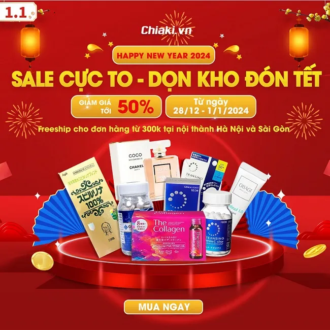 Chiaki Sale cực to, dọn kho đ&oacute;n tết