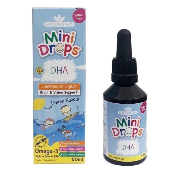 DHA nhỏ giọt cho b&eacute; Natures Aid DHA Drops