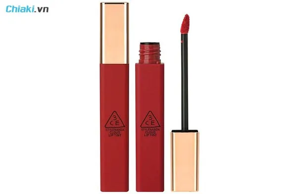 m&agrave;u son cho mặt mộc 3CE Cloud Lip Tint Macaron Red đỏ tươi