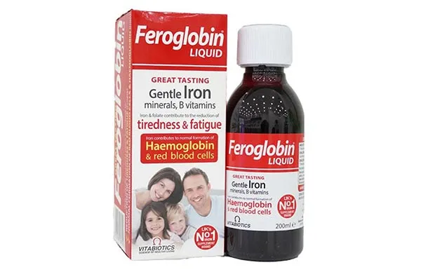 bổ sung sắt cho b&eacute; Feroglobin B12 của Anh