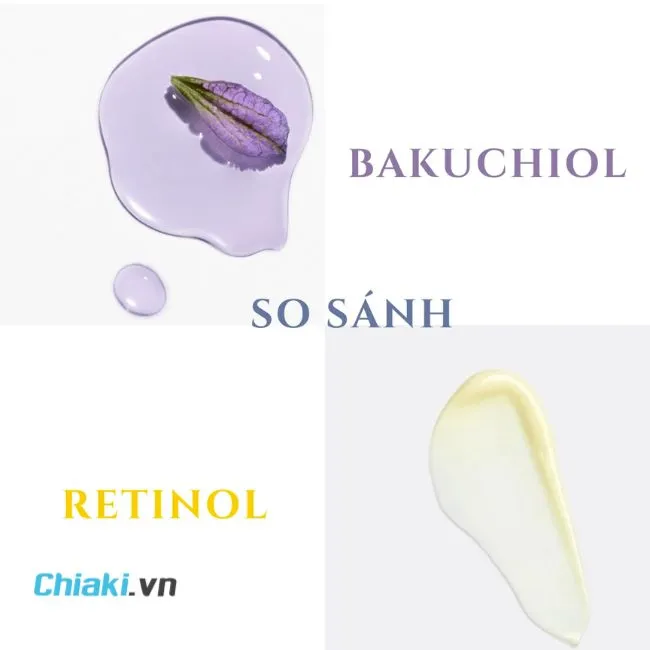 So s&aacute;nh Bakuchiol v&agrave; Retinol