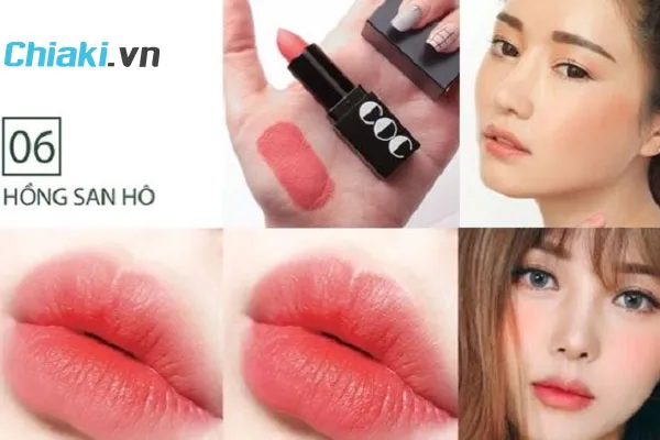 Son m&agrave;u hồng san h&ocirc; Momo First Chu Semi Matt Lipstick