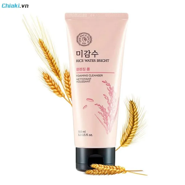 Sữa rửa mặt trắng da cho nam H&agrave;n Quốc The Face Shop Rice Water Bright
