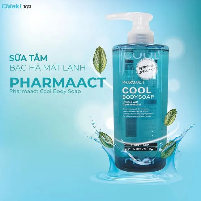 Sữa tắm trị mụn lưng cho nam Pharmaact Cool&nbsp;