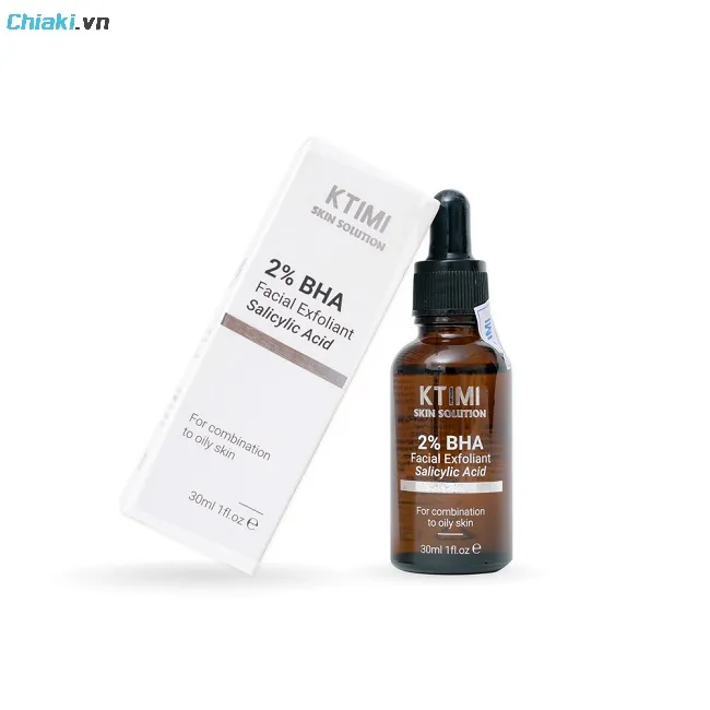Tẩy da chết Ktimi 2% BHA Salicylic Acid cho da mụn