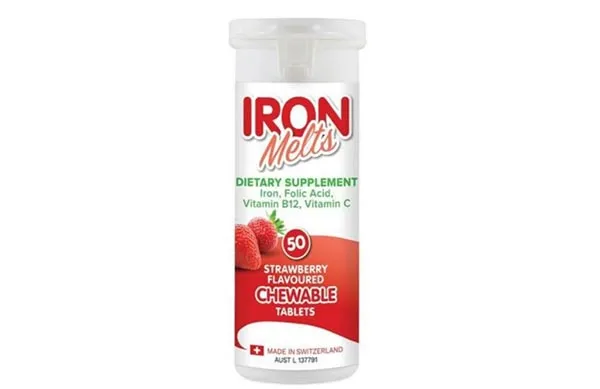 bổ sung sắt cho b&eacute; với Iron Melts dạng vi&ecirc;n nhai&nbsp;