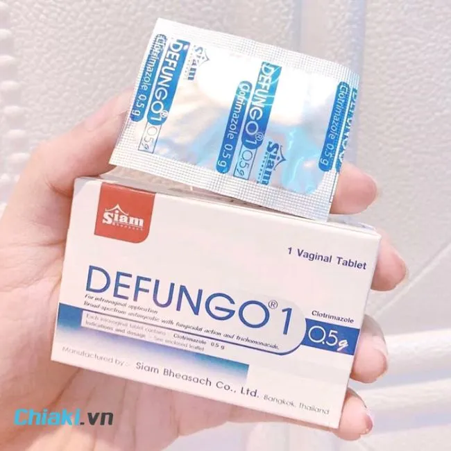 Vi&ecirc;n đặt phụ khoa trị nấm candida Defungo 1