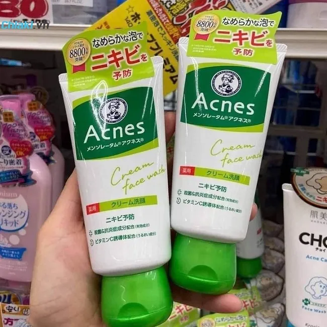 Sữa rửa mặt hỗ trợ giảm nhờn mụn Acnes nội địa Nhật