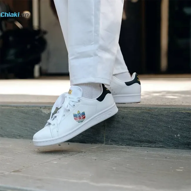 Gi&agrave;y thể thao Adidas Stan Smith Trefoil Black