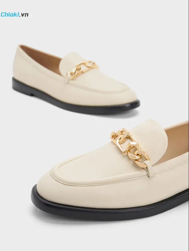 Gi&agrave;y lười nữ Charles & Keith Gabine Chain-Link