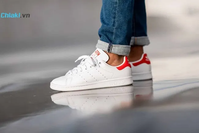 Gi&agrave;y thể thao Adidas Stan Smith White Red