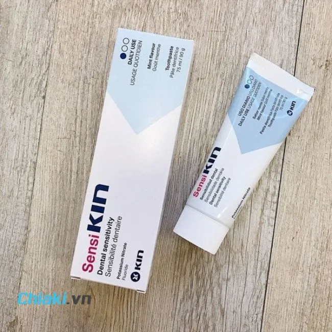 Kem đ&aacute;nh răng trị &ecirc; buốt SensiKin