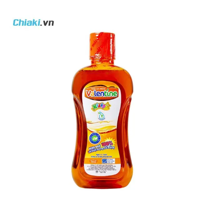 Nước s&uacute;c miệng cho b&eacute; Th&aacute;i Dương Valentine Kiddy